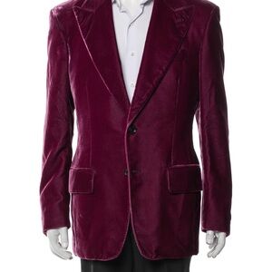 Tom Ford Rich Burgundy Velvet Blazer